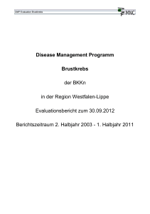 Disease Management Programm Brustkrebs der - DAK