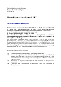 Platzanleitung – Supraleitung 1 (SU1)