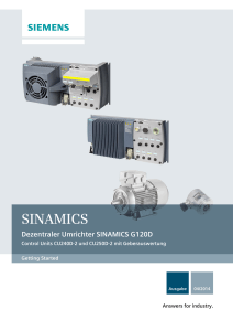 Umrichter SINAMICS G120D mit Control Units CU240D