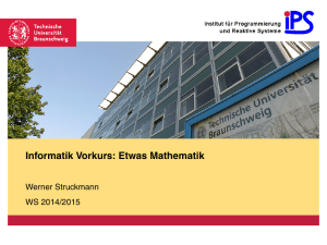 Etwas Mathematik