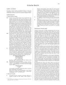 Kritischer Bericht - partitions