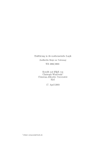 Einführung in die mathematische Logik WS 2002/2003