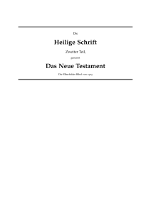 Heilige Schrift Das Neue Testament