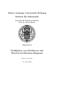 Verifikation von Dividierern mit Word-Level