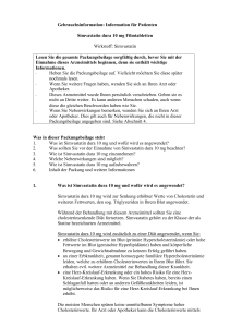 Information für Patienten Simvastatin dura 10 mg Filmtabletten