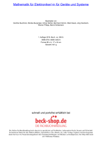 Mathematik für Elektroniker/-in für Geräte und Systeme - Beck-Shop