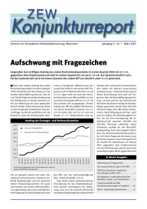 Aufschwung mit Fragezeichen - Zentrum für Europäische