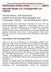 Toxikologie Aktuell 01/2015 - Charité – Universitätsmedizin Berlin