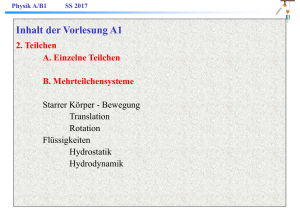 Inhalt der Vorlesung A1 - e2.physik.tu