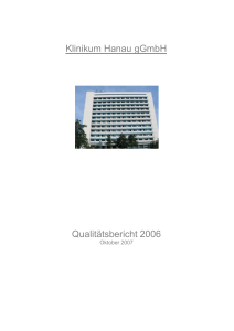 Qualitätsbericht, Klinikum Hanau gGmbH