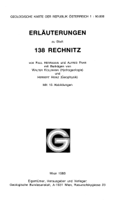 erläuterungen 138 rechnitz - Geologische Bundesanstalt