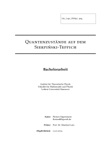 Quantenzustände auf dem Sierpi ´nski-Teppich