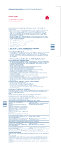 Gebrauchsinformation: Information für den Anwender Etil