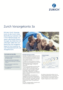 Factsheet Zurich Vorsorgekonto 3a