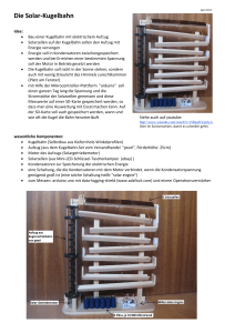 Die Solar-Kugelbahn