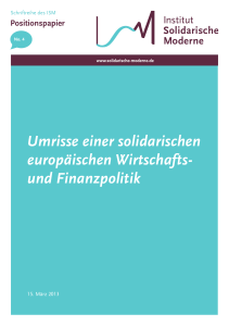 und Finanzpolitik - Institut Solidarische Moderne