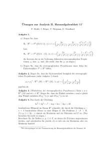 ¨Ubungen zur Analysis II, Hausaufgabenblatt 111