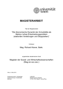 magisterarbeit - Universität Wien