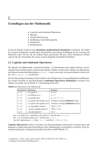 2 Grundlagen aus der Mathematik