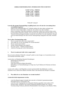 Gebrauchsinformation für Acemin 2,5 mg