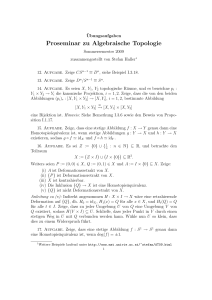 Proseminar zu Algebraische Topologie