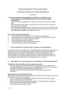 Gebrauchsinformation: Information für Anwender