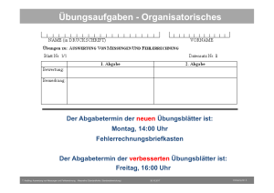 Messreihen, Mittelwerte, Standardabweichung und Standardfehler