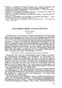 Neue geologische Ergebnisse aus dem Sauwald (O.