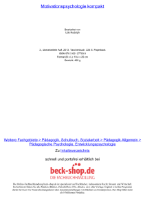 Motivationspsychologie kompakt - ReadingSample - Beck-Shop