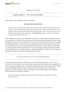 Gnade erquickt 2 – Wie Gott uns beschützt