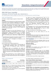 AXA IM Euro Liquidity