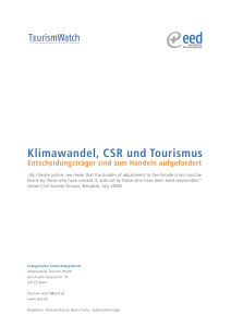 Klimawandel, CSR und Tourismus