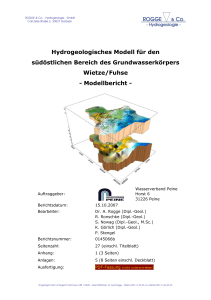 Hydrogeologisches Modell Burgdorfer Holz