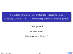 Praktische Informatik 3 (WS 2016/17) - informatik.uni