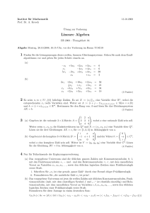 Lineare Algebra - Institut für Mathematik