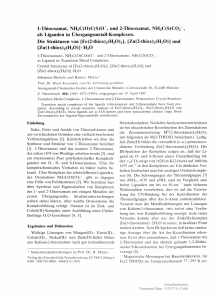 0 , und 2-Thiooxamat, NH2C(S)C02 als Liganden in
