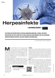 Herpesinfekte - Das PTA Magazin