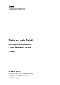 Einführung in die Statistik