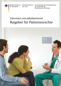 Ratgeber für Patientenrechte