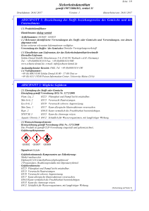 Sicherheitsdatenblatt