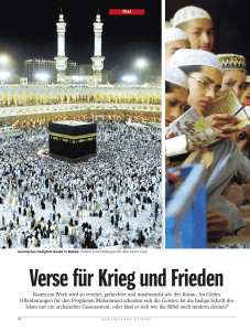 Verse für Krieg und Frieden