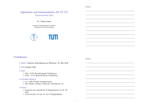 Algorithmen und Datenstrukturen (für ET/IT)