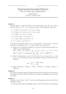 Approximationsalgorithmen - WWW-Docs for TU