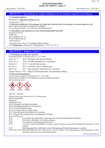 Sicherheitsdatenblatt