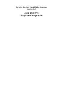 Java als erste Programmiersprache