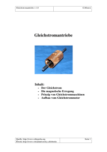 Gleichstromantriebe - Virtual University