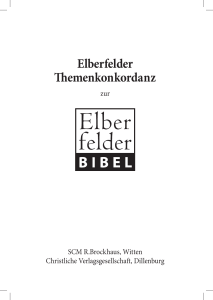 Elberfelder Themenkonkordanz