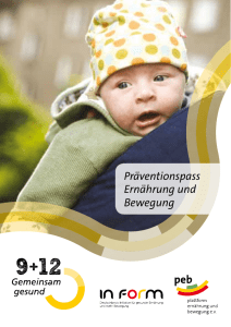 Pr&auml;ventionspass Ern&auml;hrung und Bewegung