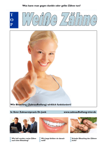 aktuelles Bleaching Magazin blau