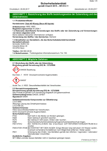 Sicherheitsdatenblatt